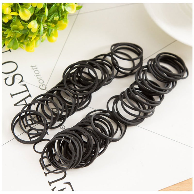 Hamosky Rubber Band Paper Bills Dollars Money Elastic Stretchable Bands 500Pcsï¼ŒSize 38mm /1.49 Inches (Black) - Image 3